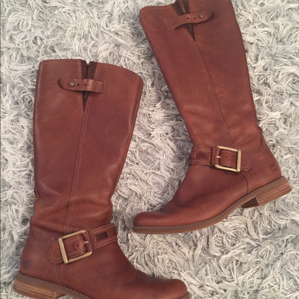 Timberland Brown leather riding boots